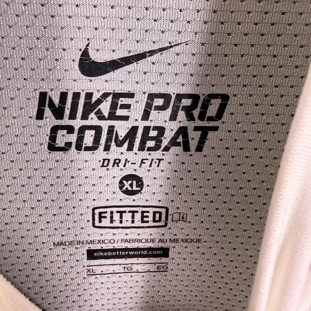 Nike Pro Combat Men's Shirt‎ Hyperwarm Dri-Fit LS XL MMA Jiu Jitsu Fitted EUC